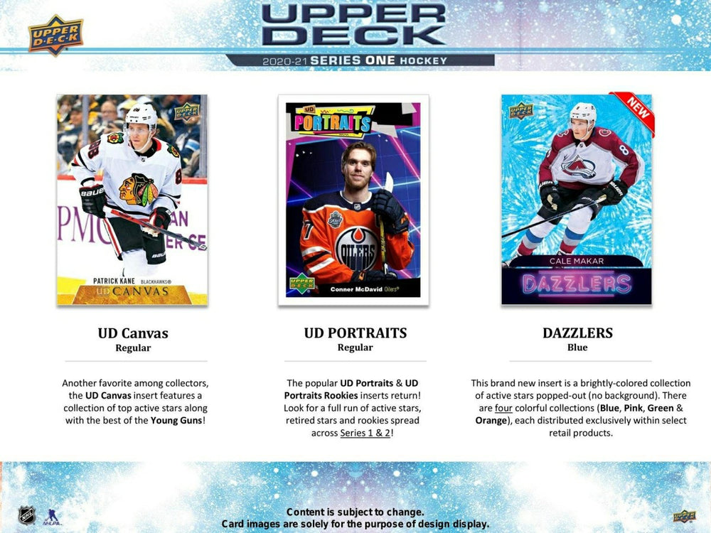 2020/21 Upper Deck Series 1 Hockey 24-Pack Box NHL Taass sale