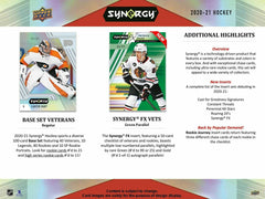 2020/21 Upper Deck Synergy Hockey Hobby Box NHL Taass US