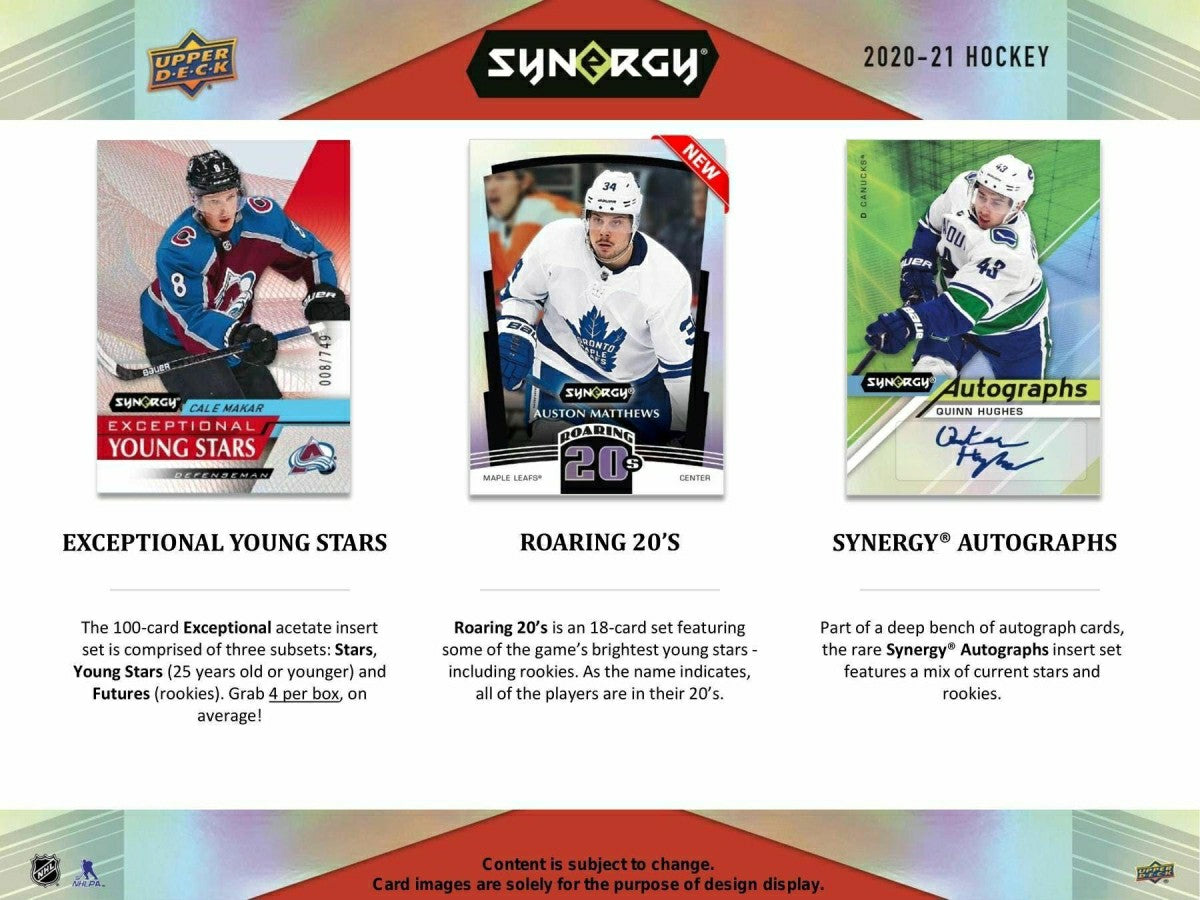 2020/21 Upper Deck Synergy Hockey Hobby Box NHL Taass US