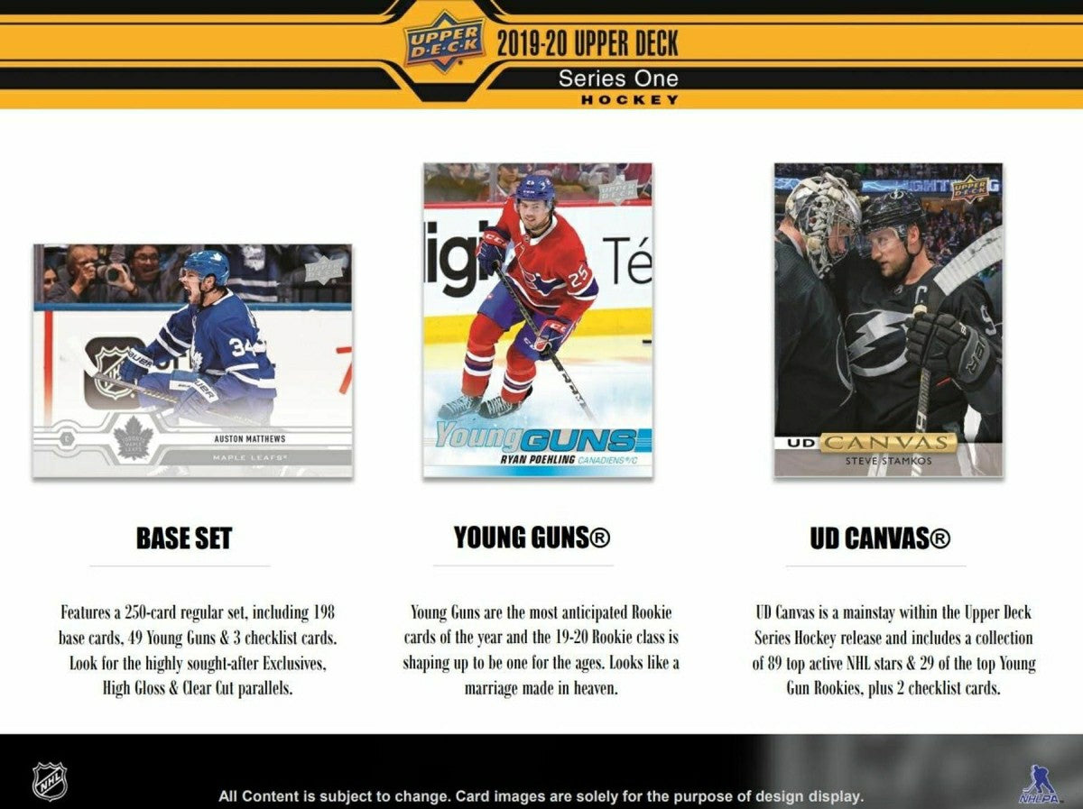2019/20 Upper Deck Series 1 Hockey Hobby Box NHL Fashion