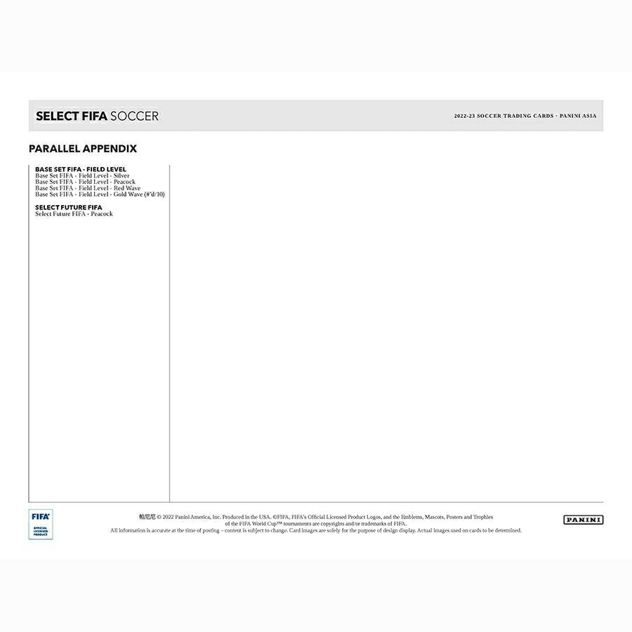 2022/23 Panini Select FIFA Soccer Asia Tmall Box Taass sale