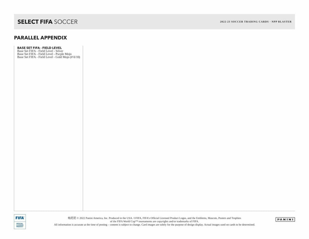 2022/23 Panini Select FIFA Soccer Asia Tmall Box Taass sale