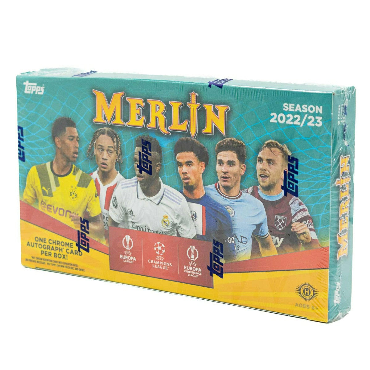 2022/23 Topps Merlin Chrome UEFA Club Competitions Soccer Hobby Box Taass US