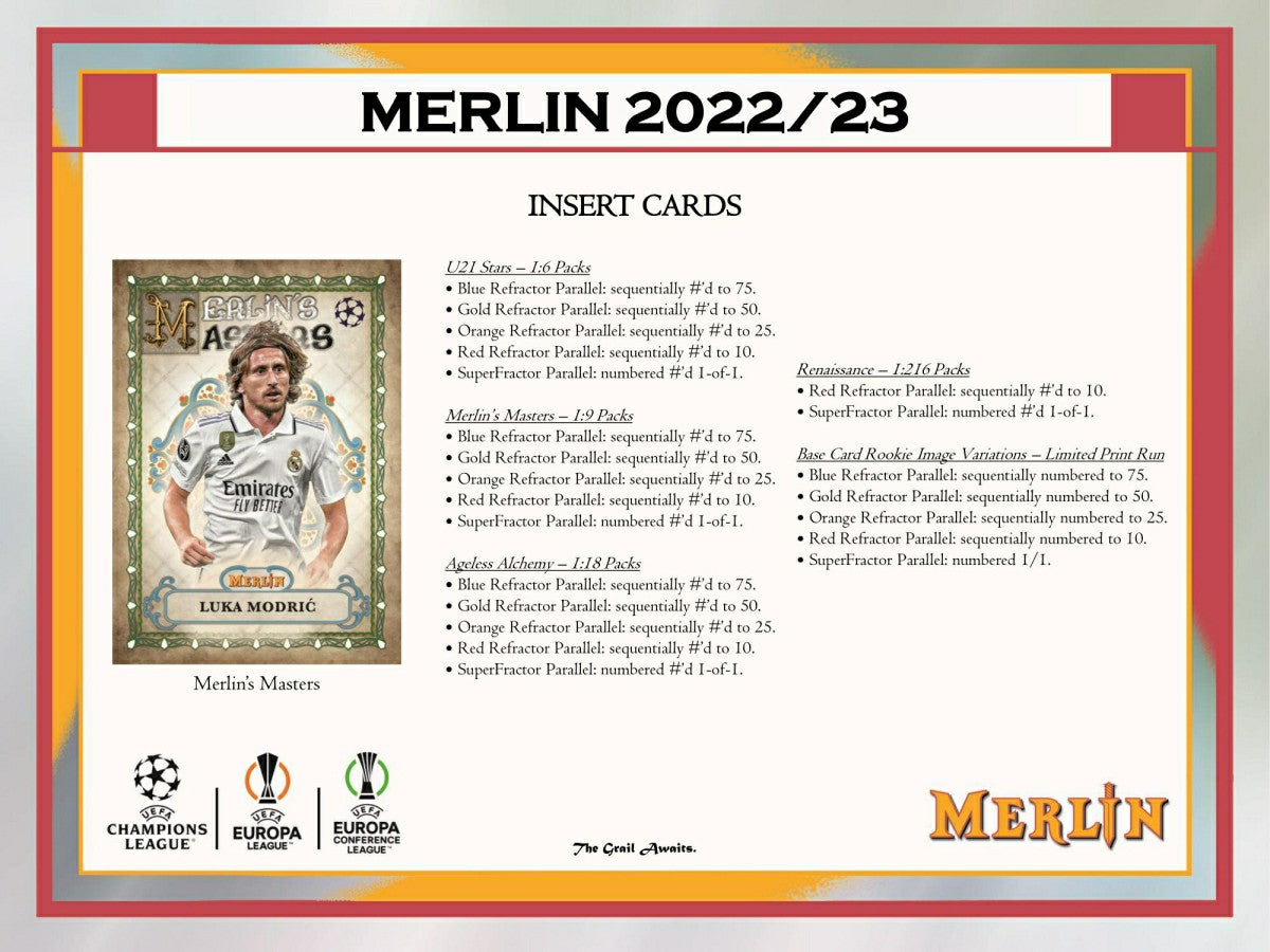 2022/23 Topps Merlin Chrome UEFA Club Competitions Soccer Hobby Box Taass US