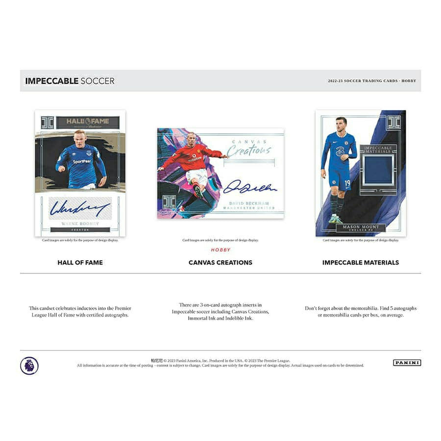 2022/23 Panini Impeccable  Premier League Soccer EPL Hobby Box Lifestyle