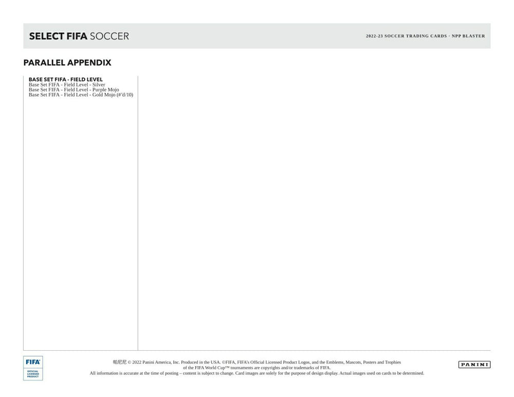 2022/23 Panini Select FIFA Soccer Blaster Box Lifestyle