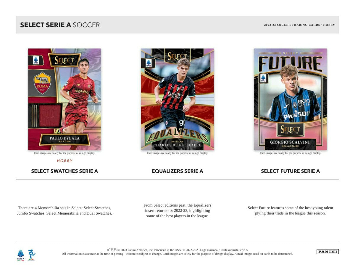 2022/23 Panini Select Serie A  Soccer Hobby Box Taass sale