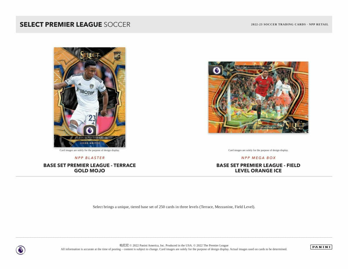 2022/23 Panini Select Premier League Soccer Mega Box Taass for sale