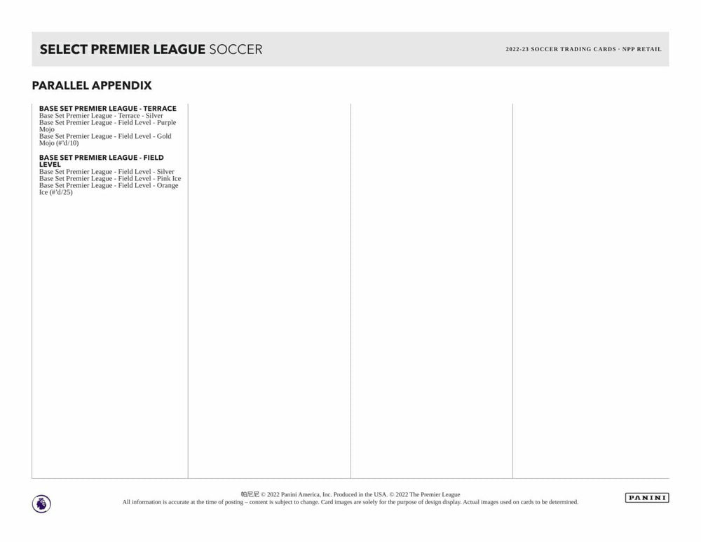 2022/23 Panini Select Premier League Soccer Mega Box Taass for sale
