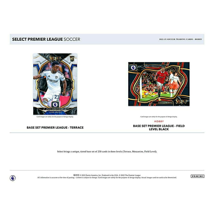 2022/23 Panini Select Premier League Soccer Hobby Box Taass US