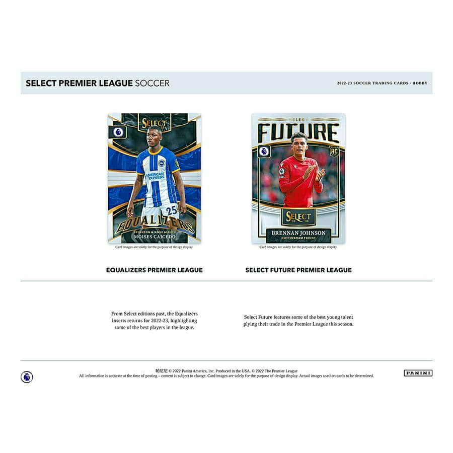 2022/23 Panini Select Premier League Soccer Hobby Box Taass US