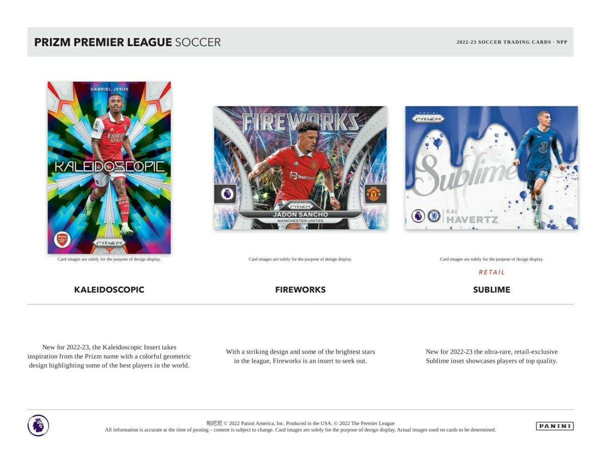2022/23 Panini Prizm Premier League Soccer EPL Blaster Box Taass for sale