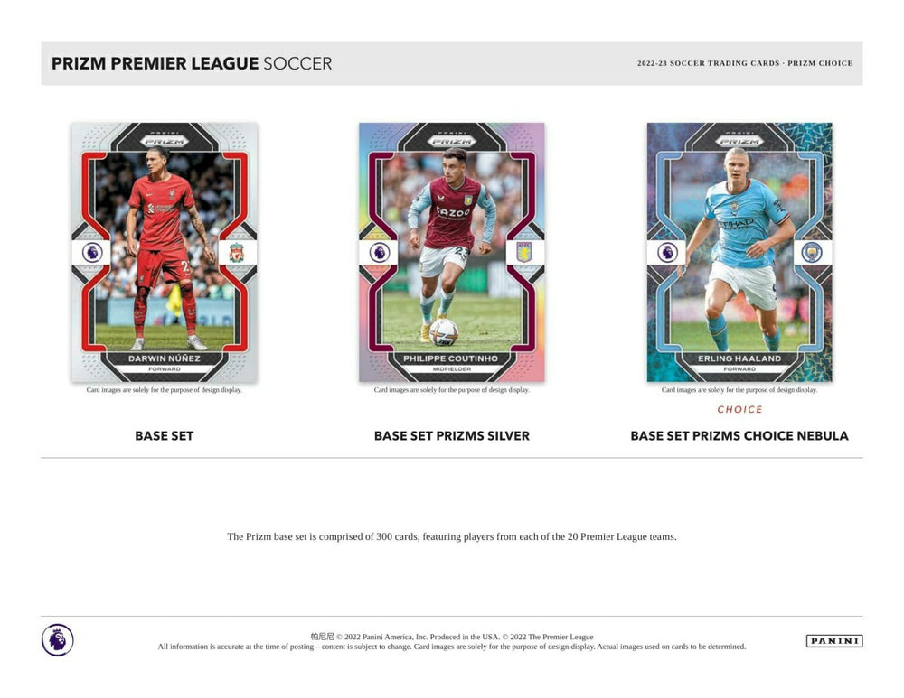 2022/23 Panini Prizm Premier League Soccer EPL Choice Box Taass US