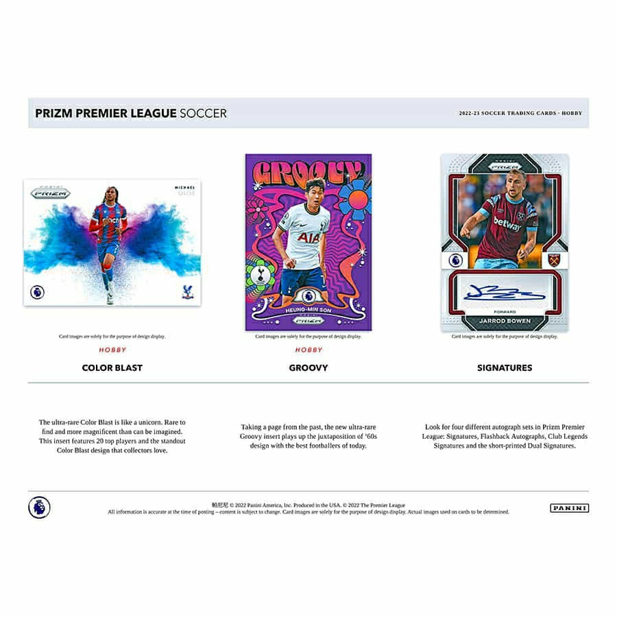 2022/23 Panini Prizm Premier League Soccer EPL Hobby Box Classic
