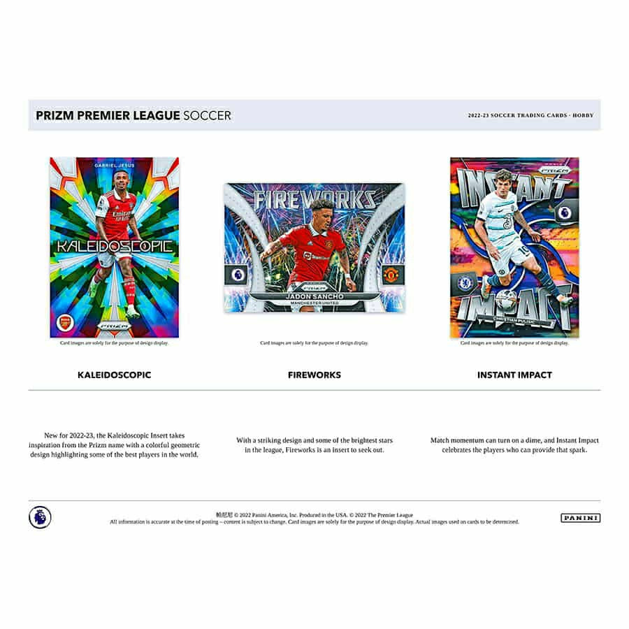 2022/23 Panini Prizm Premier League Soccer EPL Hobby Box Classic