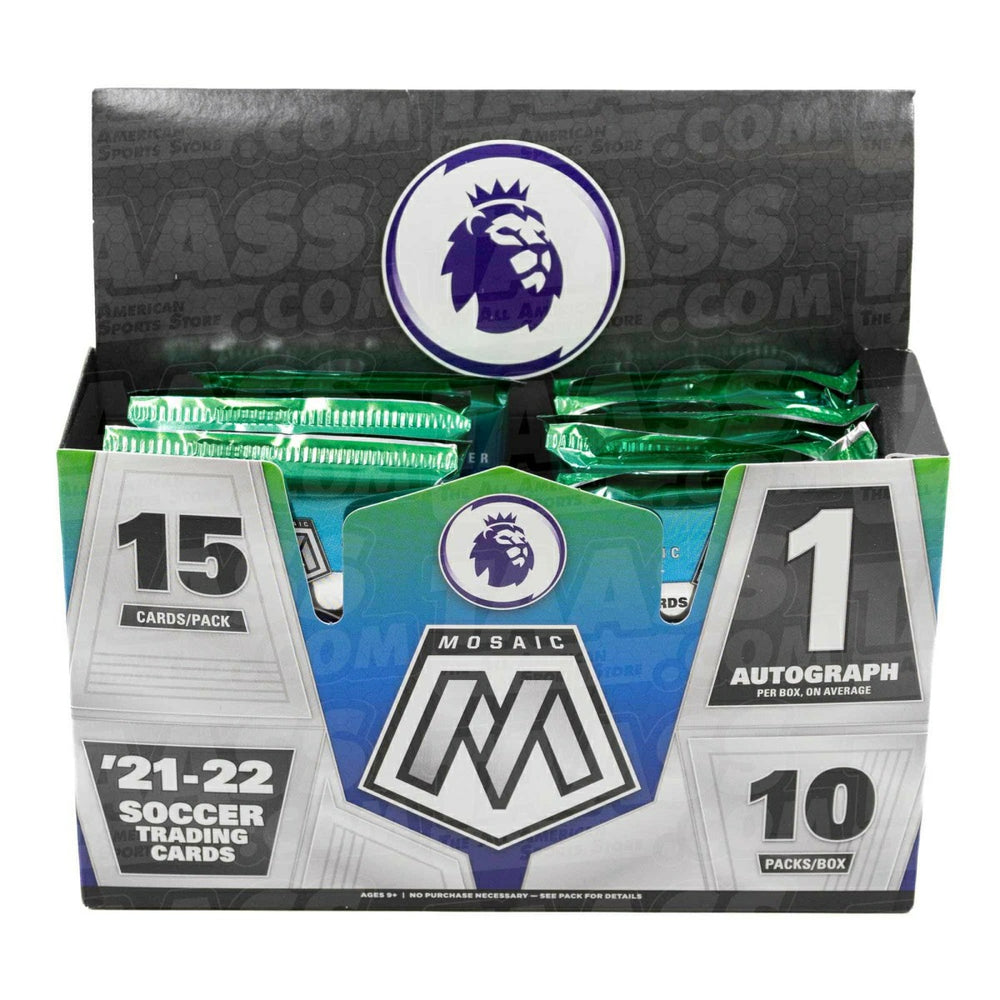 2021/22 Panini Mosaic Premier League EPL Soccer Hobby Booster Pack Lifestyle