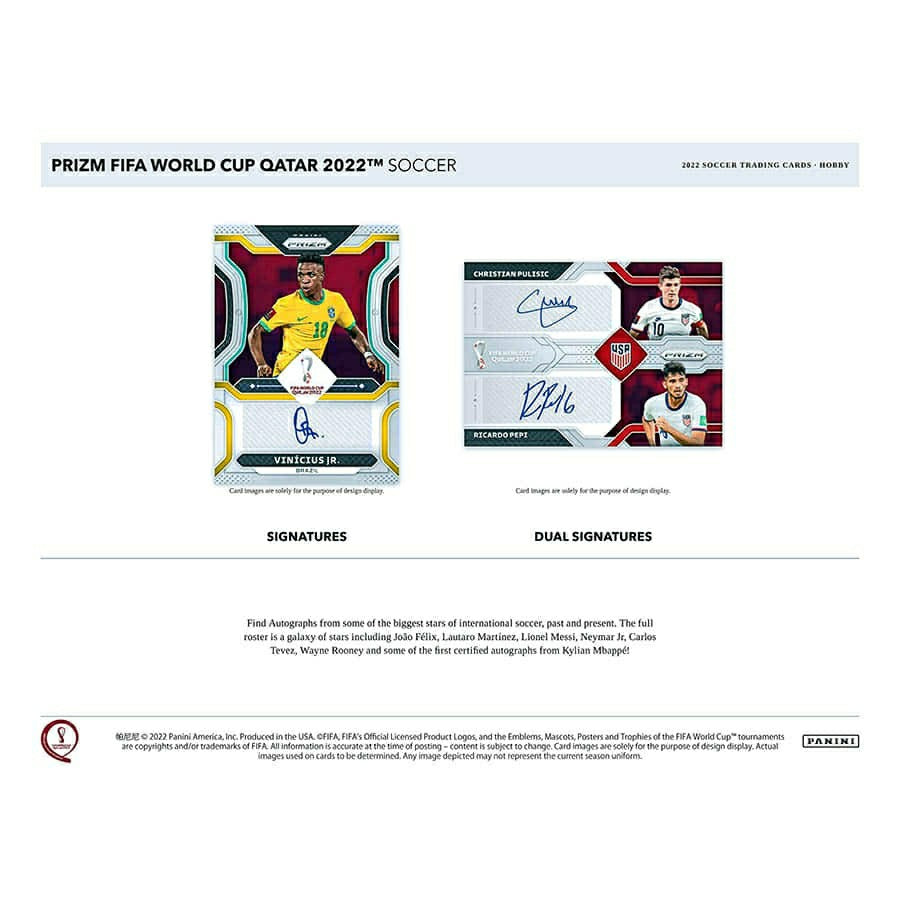 2022 Panini Prizm FIFA World Cup Soccer Hobby Box Lifestyle