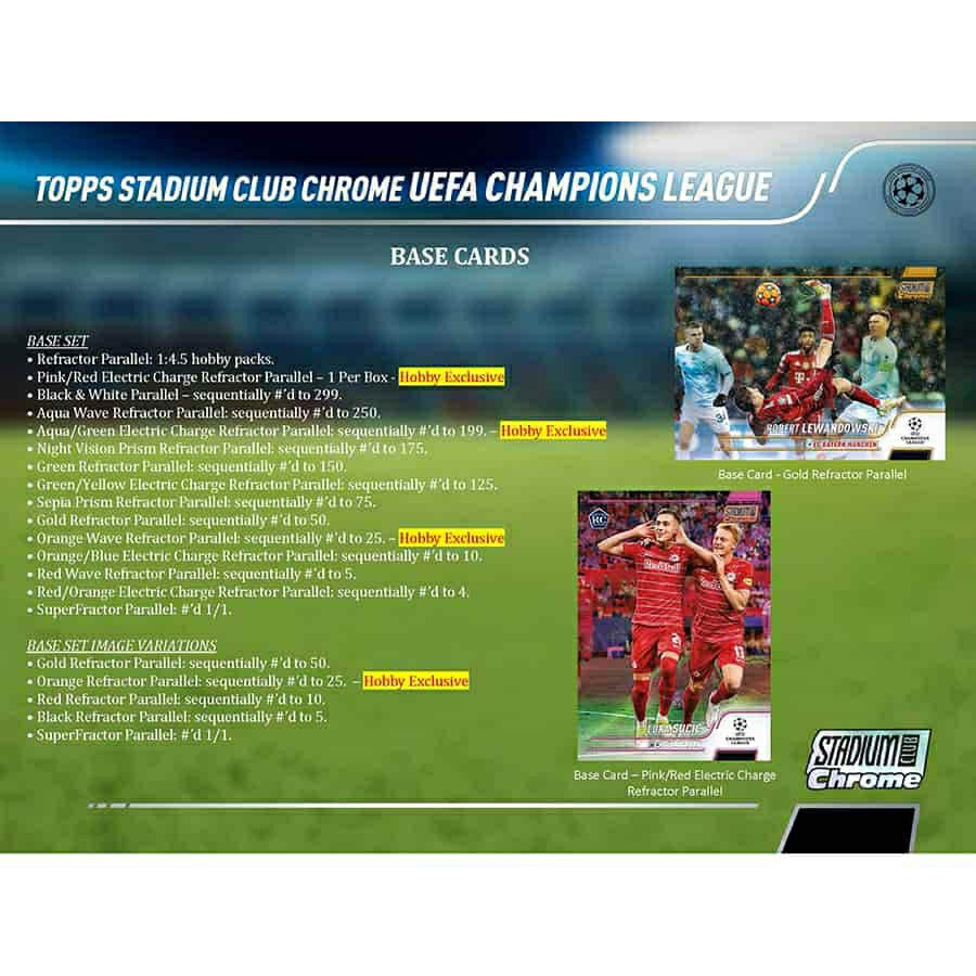 2021/22 Topps UEFA Champions League Stadium Club Chrome Soccer Hobby Box Taass for sale