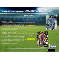 2021/22 Topps UEFA Champions League Stadium Club Chrome Soccer Hobby Box Taass for sale
