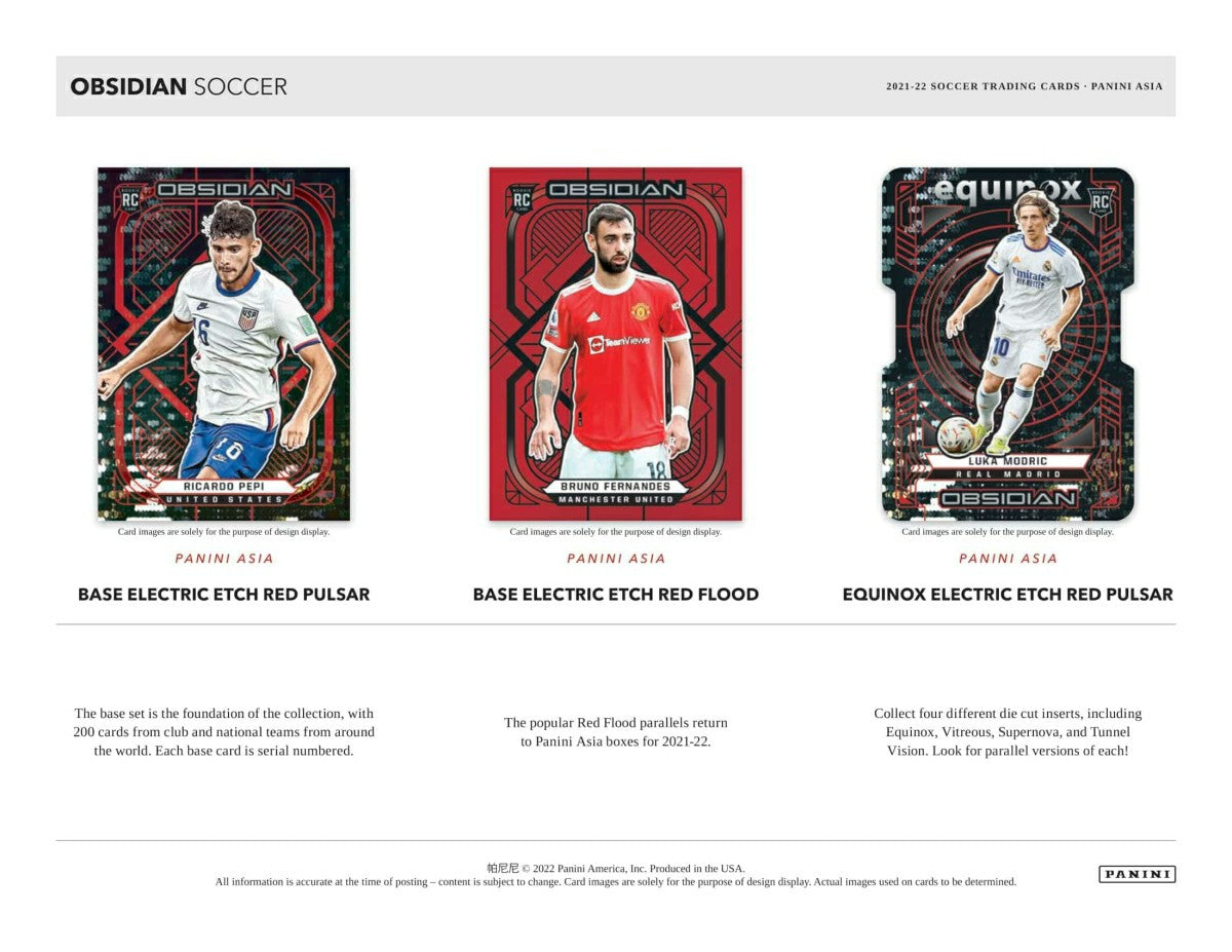 2021/22 Panini Obsidian Soccer (Fußball) Asia Tmall Box Classic