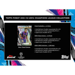 2021/22 Topps Finest UEFA Champions League Soccer Hobby Box Fashion