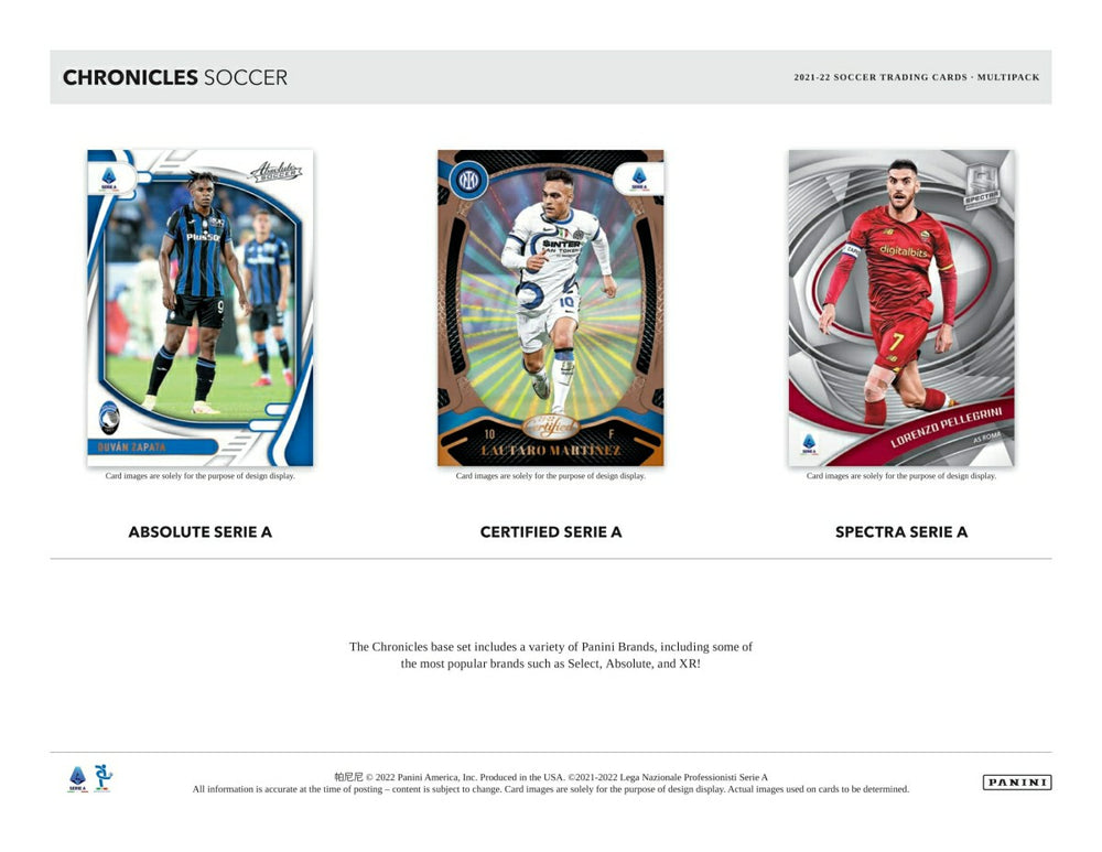 2021/22 Panini Chronicles Soccer Multi Cello 12-Pack Box Taass US