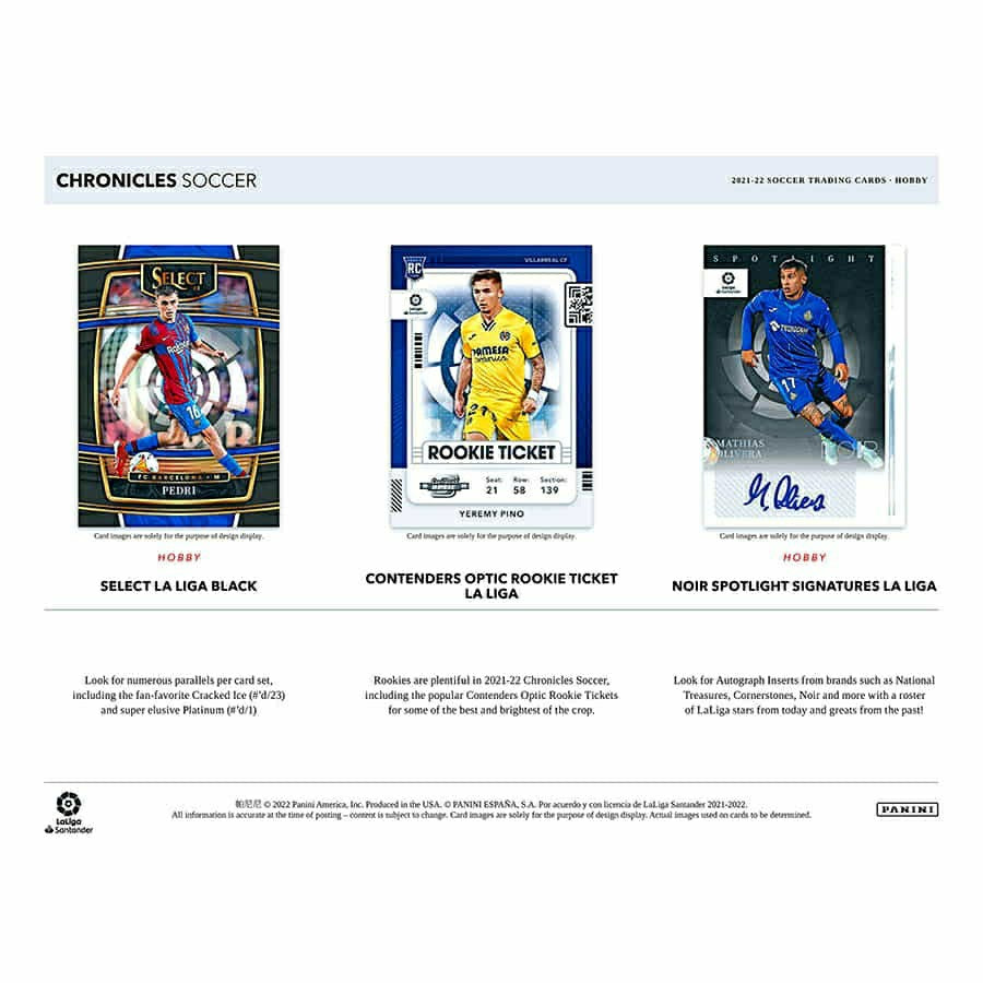 2021/22 Panini Chronicles Soccer Hobby Box Fashion