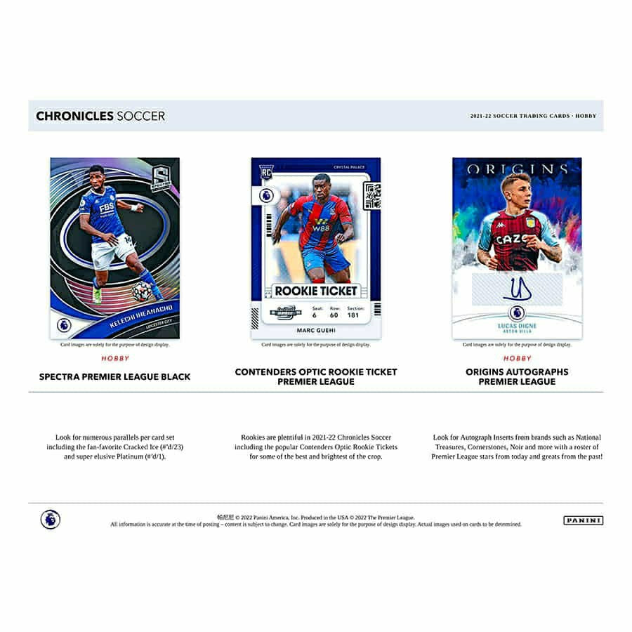 2021/22 Panini Chronicles Soccer Hobby Box Fashion