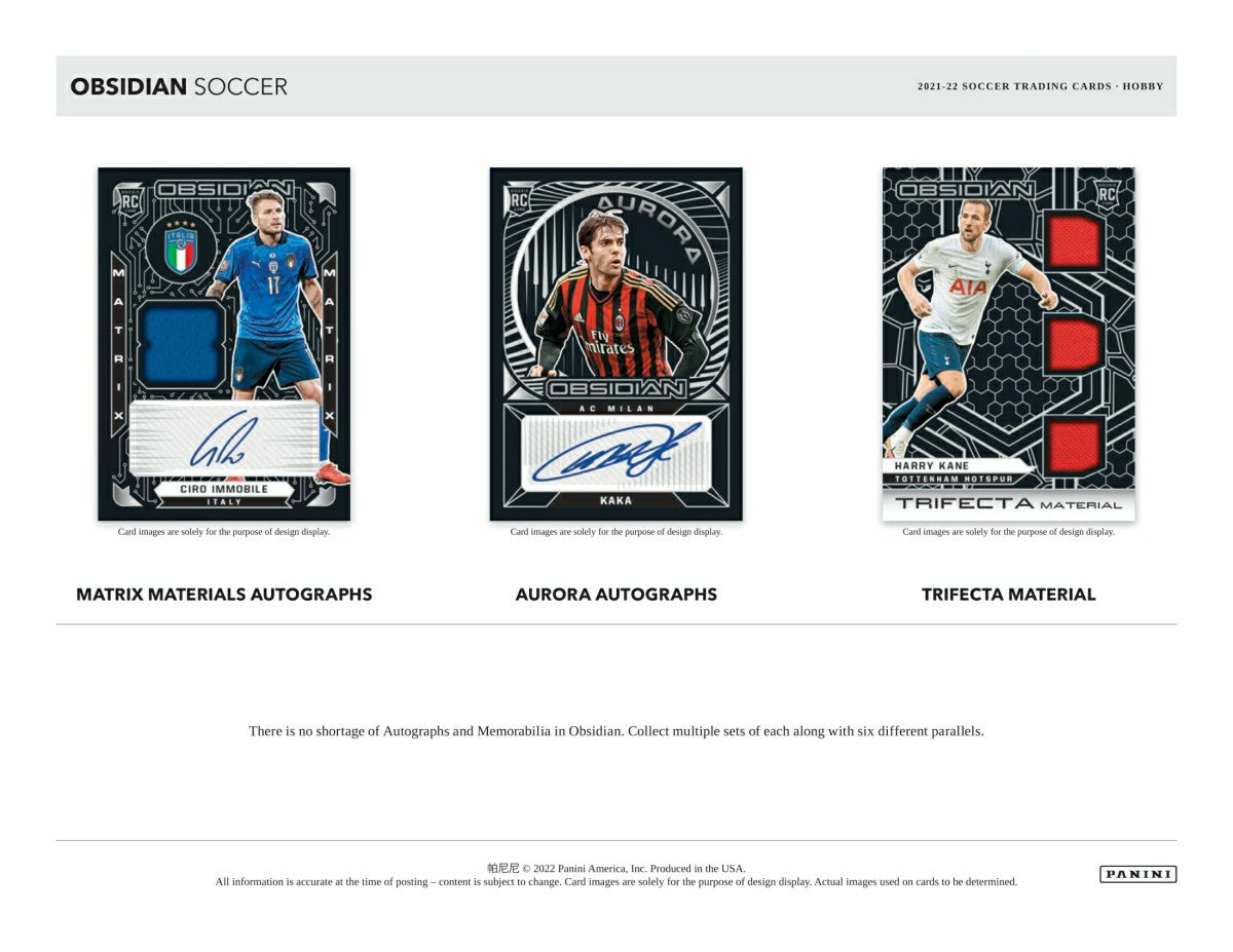 2021/22 Panini Obsidian Soccer Hobby Box Lifestyle