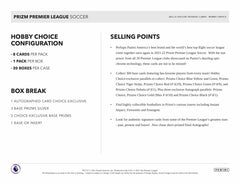 2021/22 Panini Prizm Premier League EPL Soccer Choice Hobby Box Classic