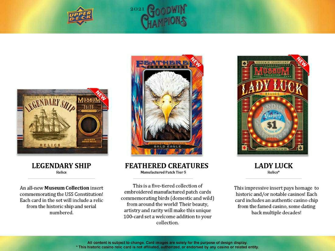 2021 Upper Deck Goodwin Champions Hobby Box Classic