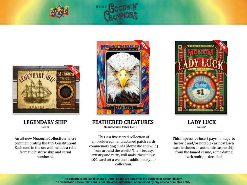 2021 Upper Deck Goodwin Champions Hobby Box Classic