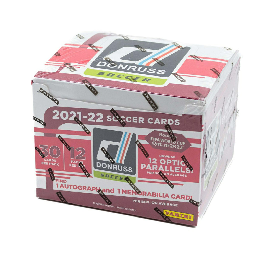 2021/22 Panini Donruss Soccer Road to Qatar Hobby Box Lifestyle