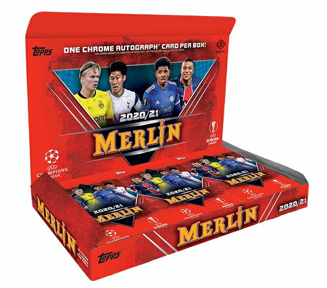 2020/21 Topps Merlin Chrome Soccer Hobby Box Taass US