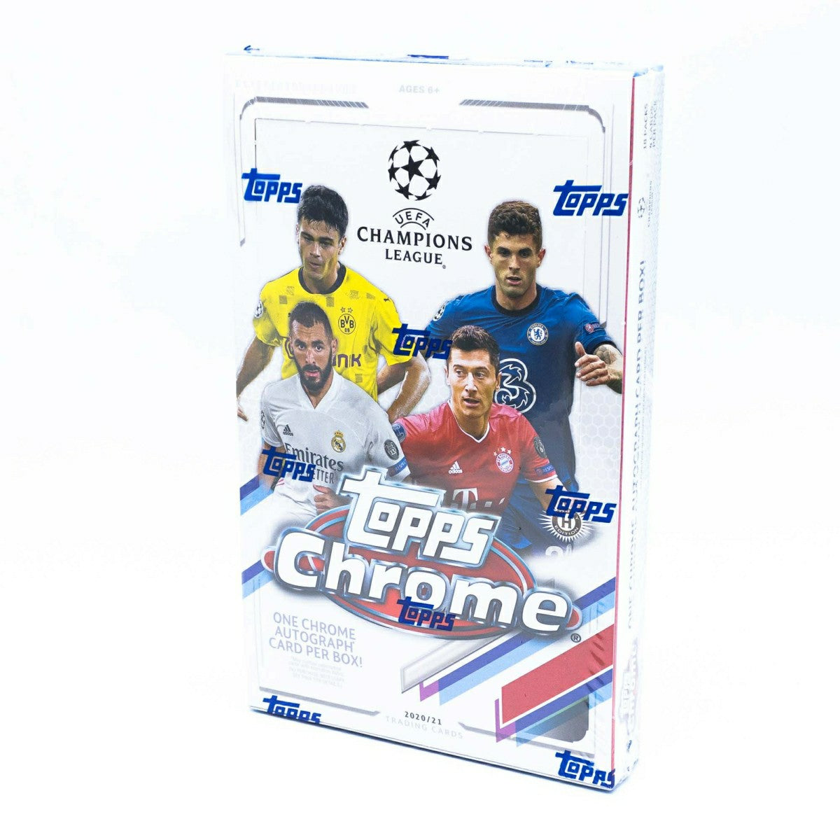 2020/21 Topps Chrome UEFA Champions League Soccer Hobby Box Lifestyle