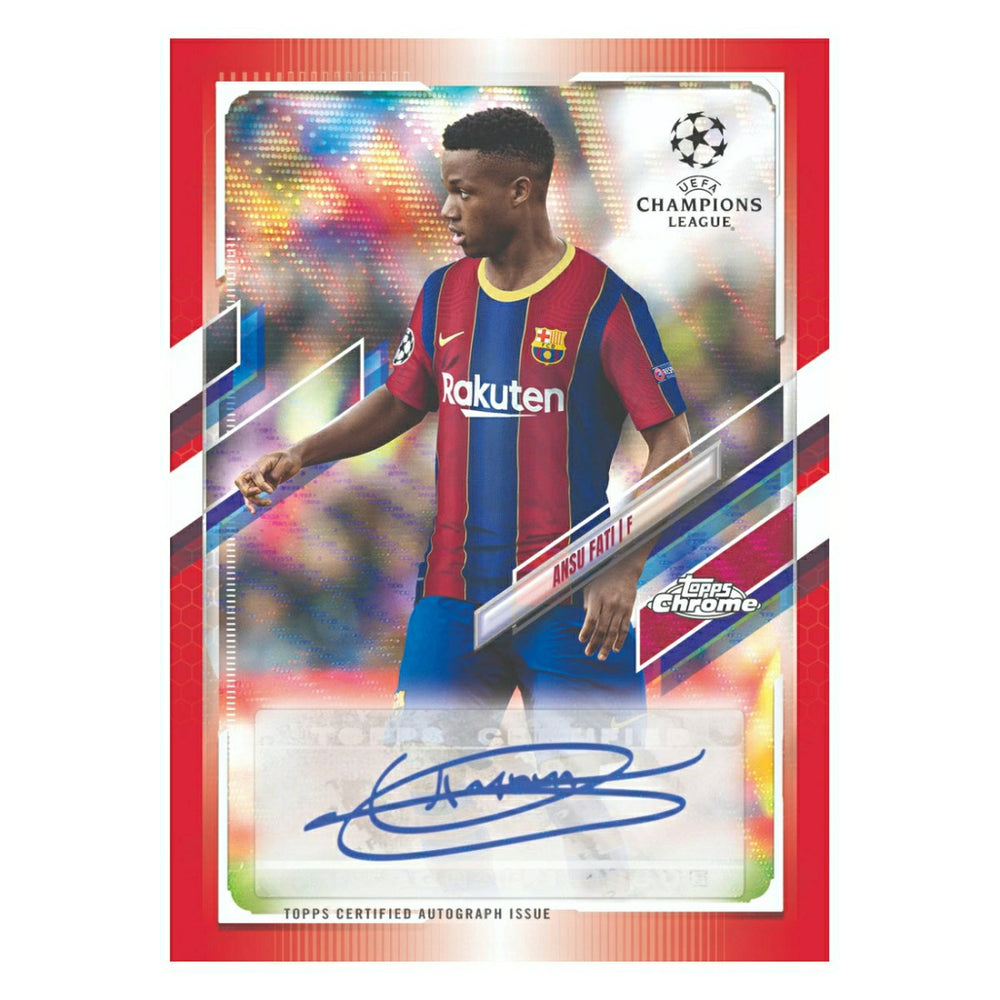 2020/21 Topps Chrome UEFA Champions League Soccer Hobby Box Lifestyle
