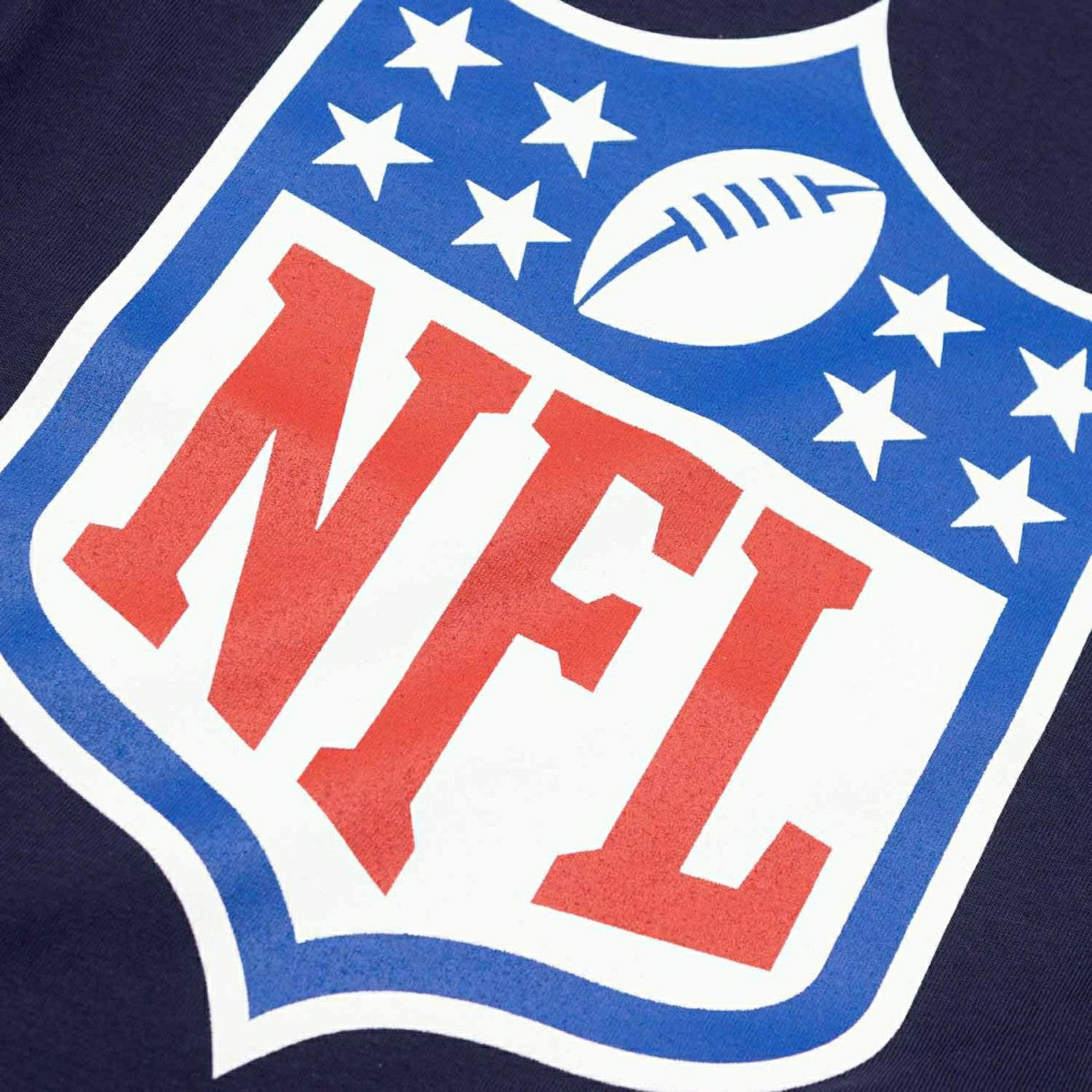 NFL Shield Logo Football T-Shirt Navy Taass for sale
