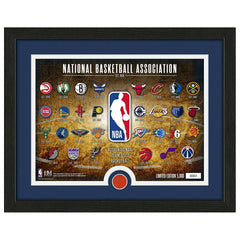 Highland Mint NBA Logos & Team-Used Basketball Frame Classic