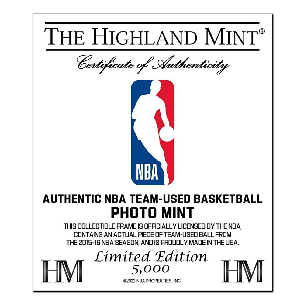 Highland Mint NBA Logos & Team-Used Basketball Frame Classic