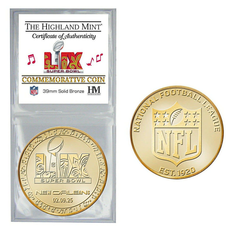 Super Bowl LIX New Orleans Bronze Coin Taass for sale