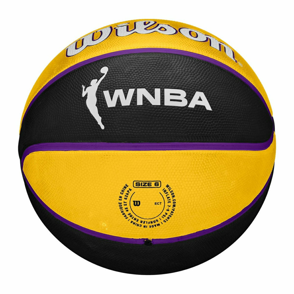 Los Angeles Sparks Wilson Team Tribute WNBA Basketball (Size 6) Fashion