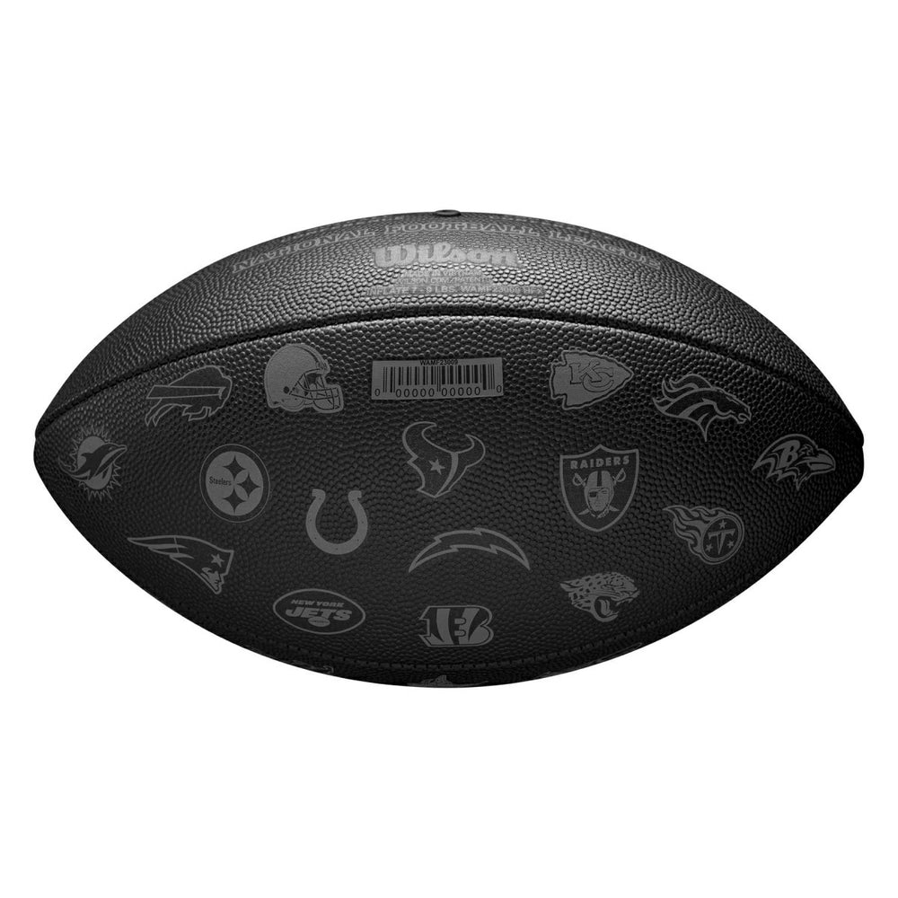 Wilson NFL All Team Logos Black Full Size Football Taass sale
