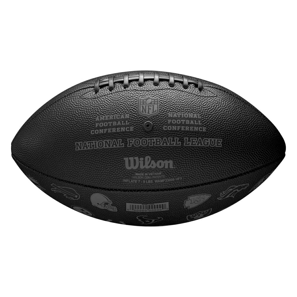 Wilson NFL All Team Logos Black Full Size Football Taass sale