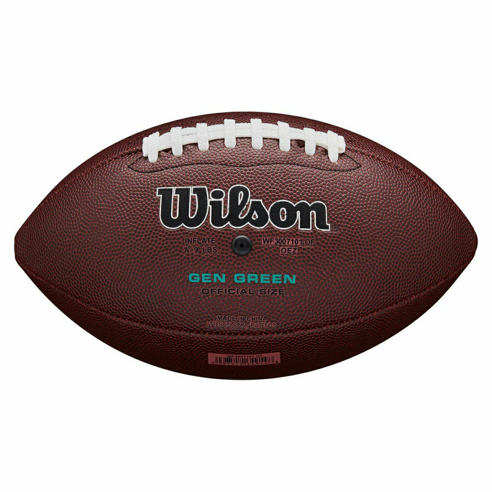 Wilson NFL Stride Pro Eco Official Size Football Braun (OFFICIAL SIZE) Taass US