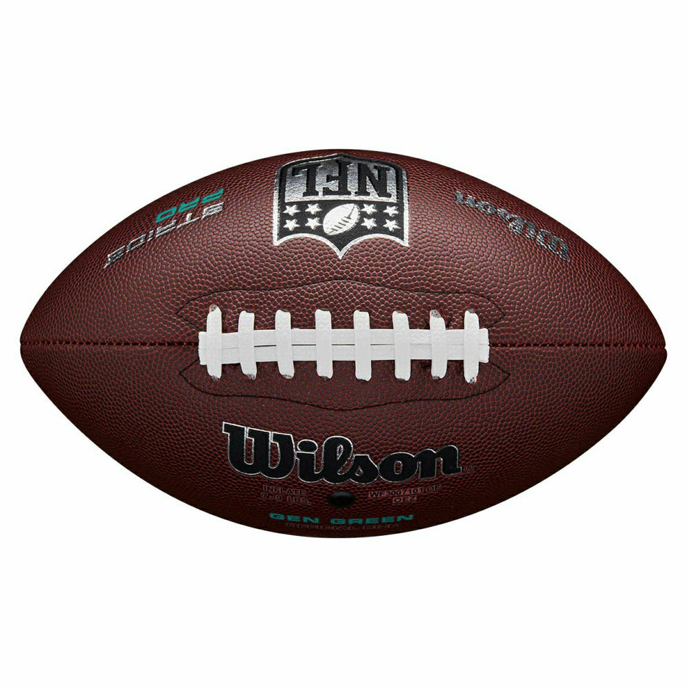 Wilson NFL Stride Pro Eco Official Size Football Braun (OFFICIAL SIZE) Taass US