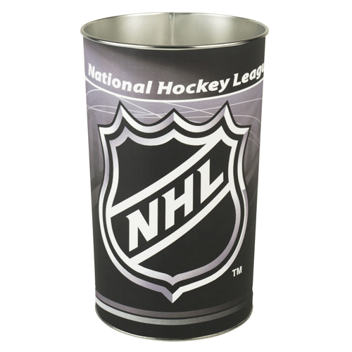 NHL - National Hockey League Metal Wastebasket Taass for sale