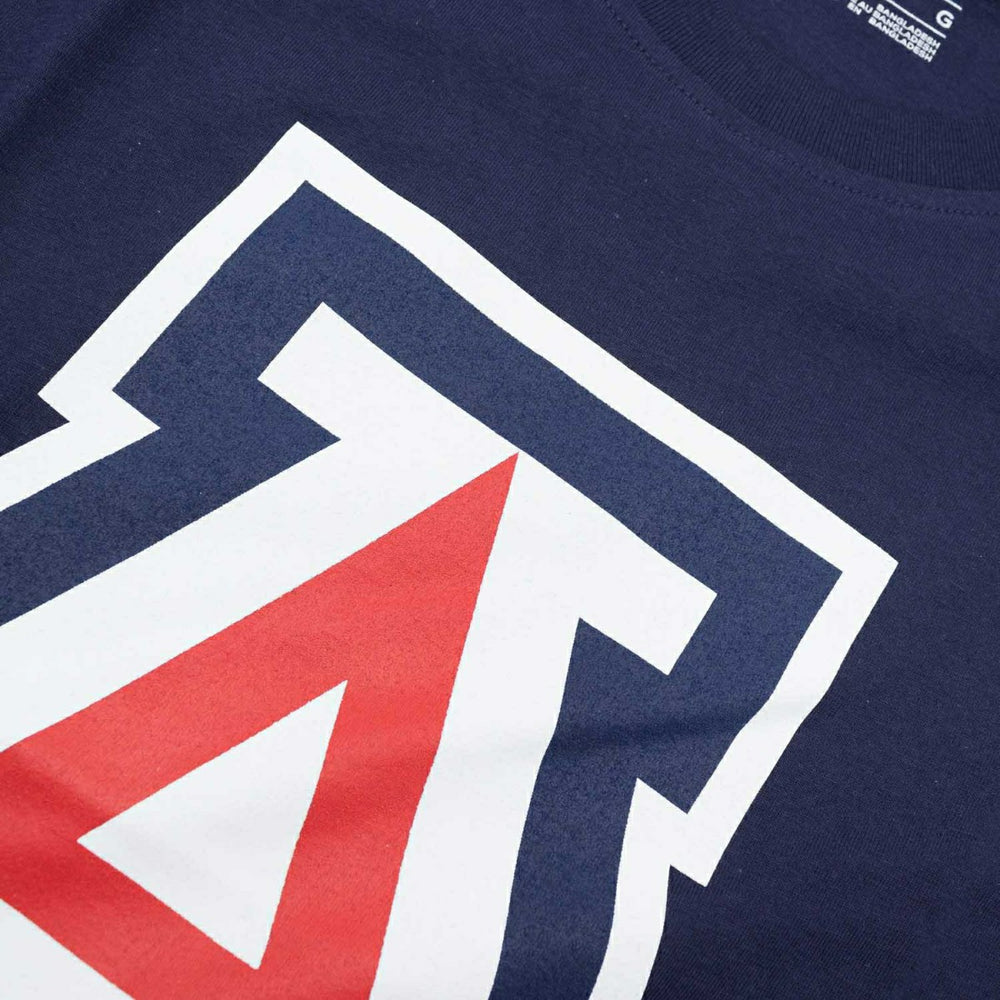 Arizona Wildcats Primary Logo NCAA T-Shirt Navy Fashion