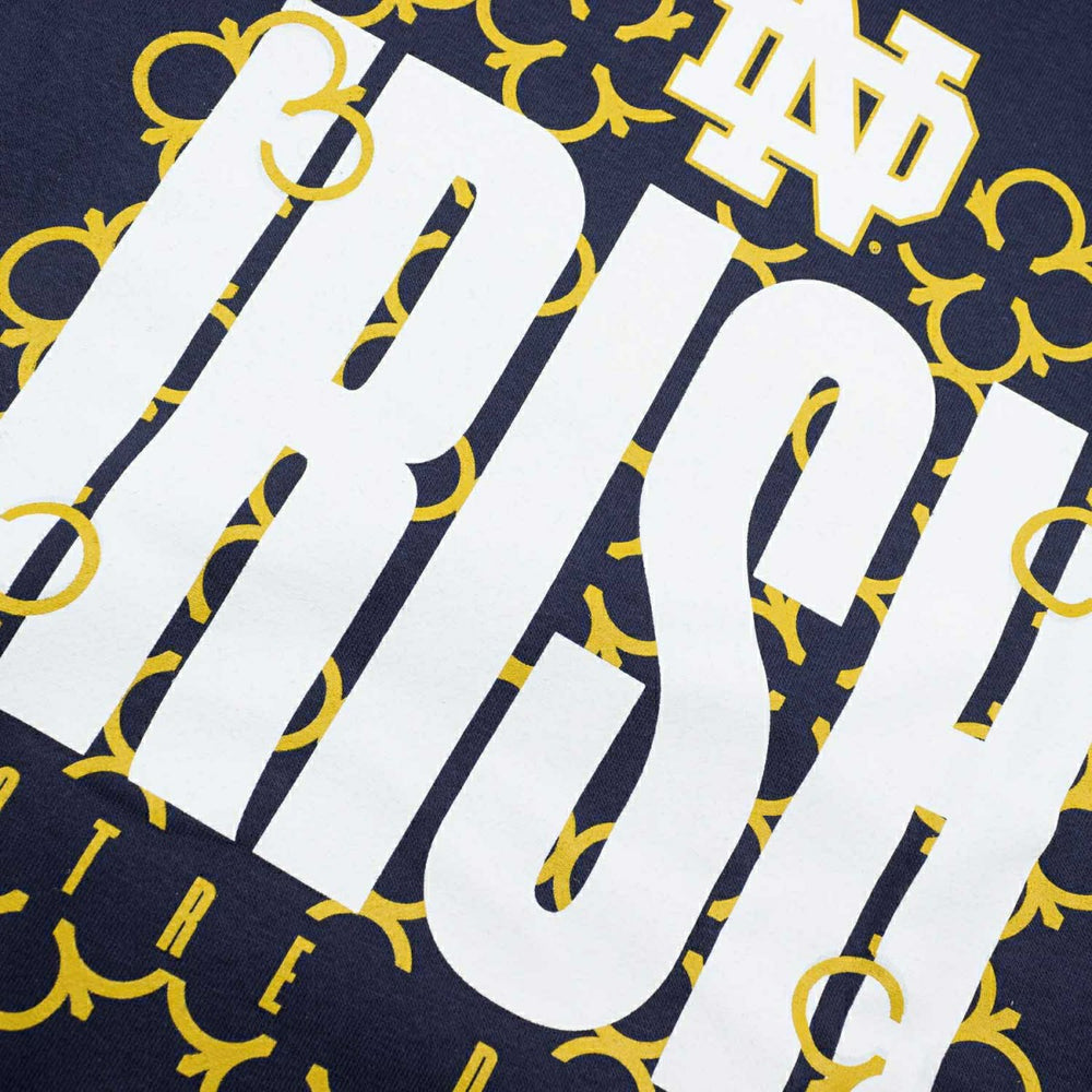 Notre Dame Fighting Irish "IRISH" Crew Sweatshirt Navy Lifestyle