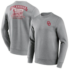 Oklahoma Sooners Boomer Sooner Crew Sweatshirt Gray Taass sale