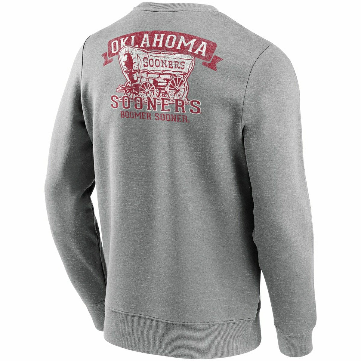 Oklahoma Sooners Boomer Sooner Crew Sweatshirt Gray Taass sale